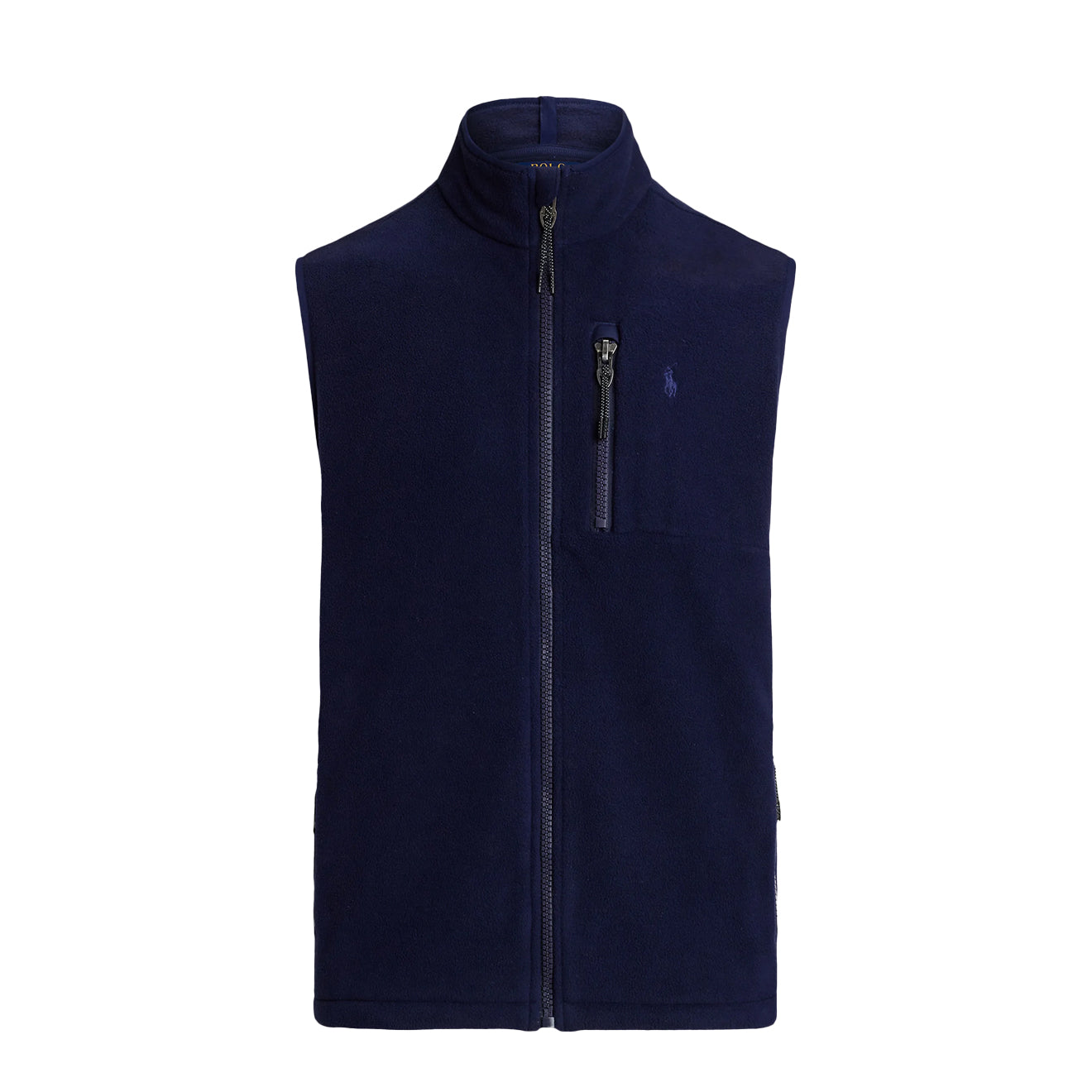 Polo Ralph Lauren Brushed Fleece Mockneck Vest Cruise Navy