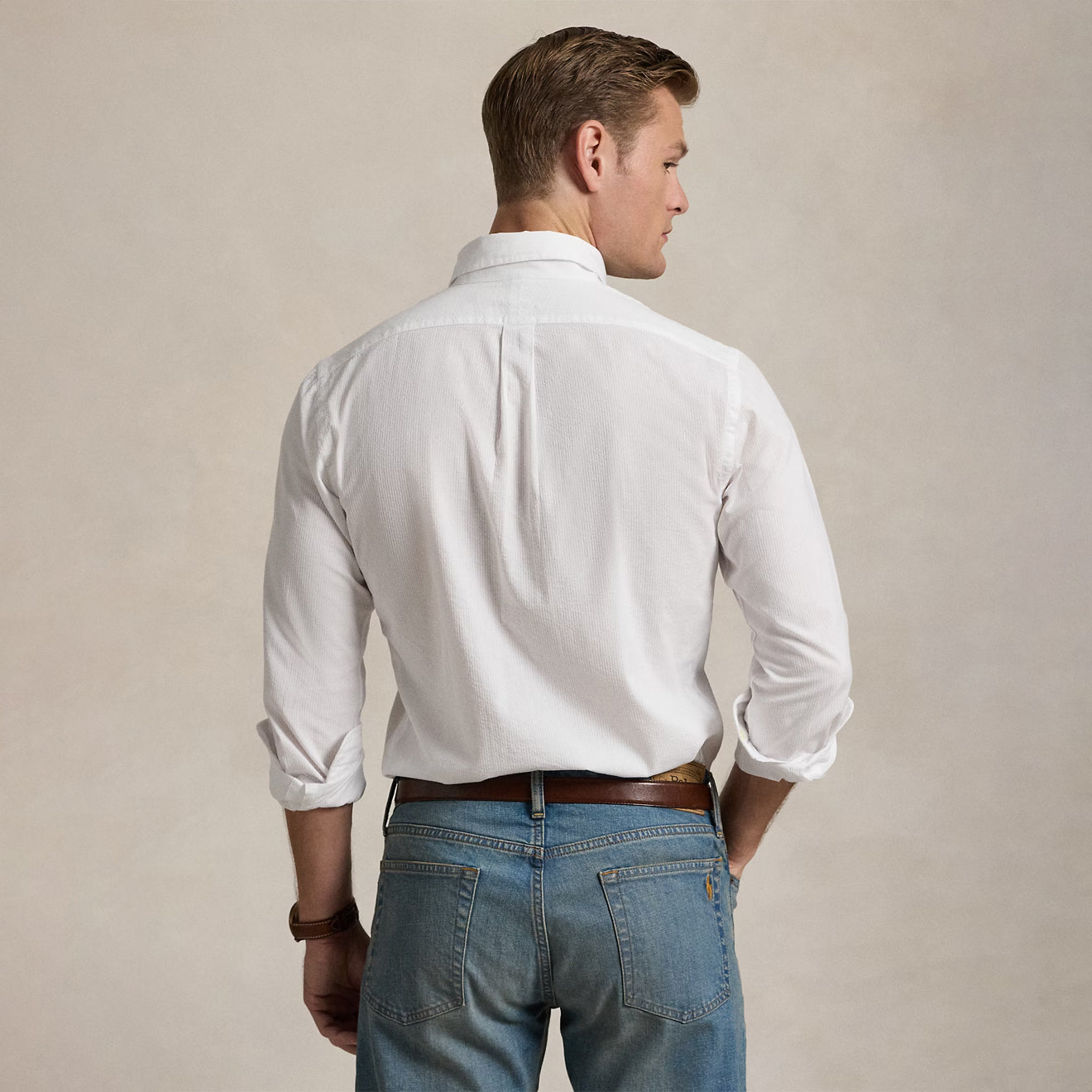 Polo Ralph Lauren Button Down Custom Fit Shirt White - The Sporting Lodge