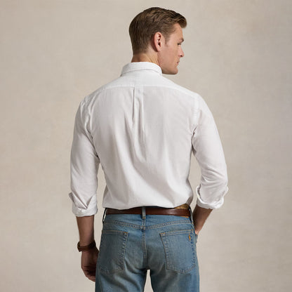 Polo Ralph Lauren Button Down Custom Fit Shirt White - The Sporting Lodge