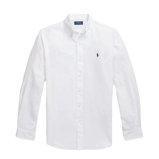 Polo Ralph Lauren Button Down Custom Fit Shirt White - The Sporting Lodge