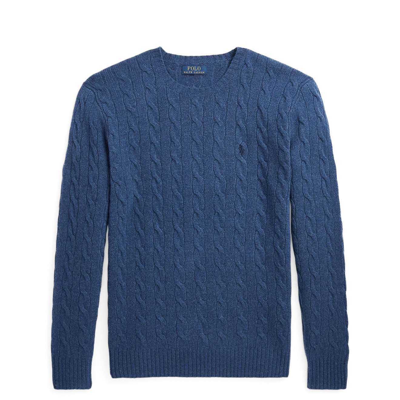 Polo Ralph Lauren Cable-Knit Cashmere Sweater Rustic Navy Heather