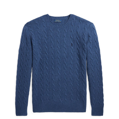 Polo Ralph Lauren Cable-Knit Cashmere Sweater Rustic Navy Heather