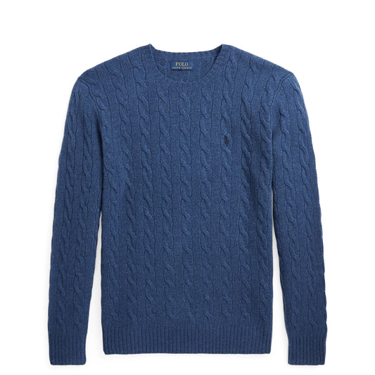 Polo Ralph Lauren Cable-Knit Cashmere Sweater Rustic Navy Heather