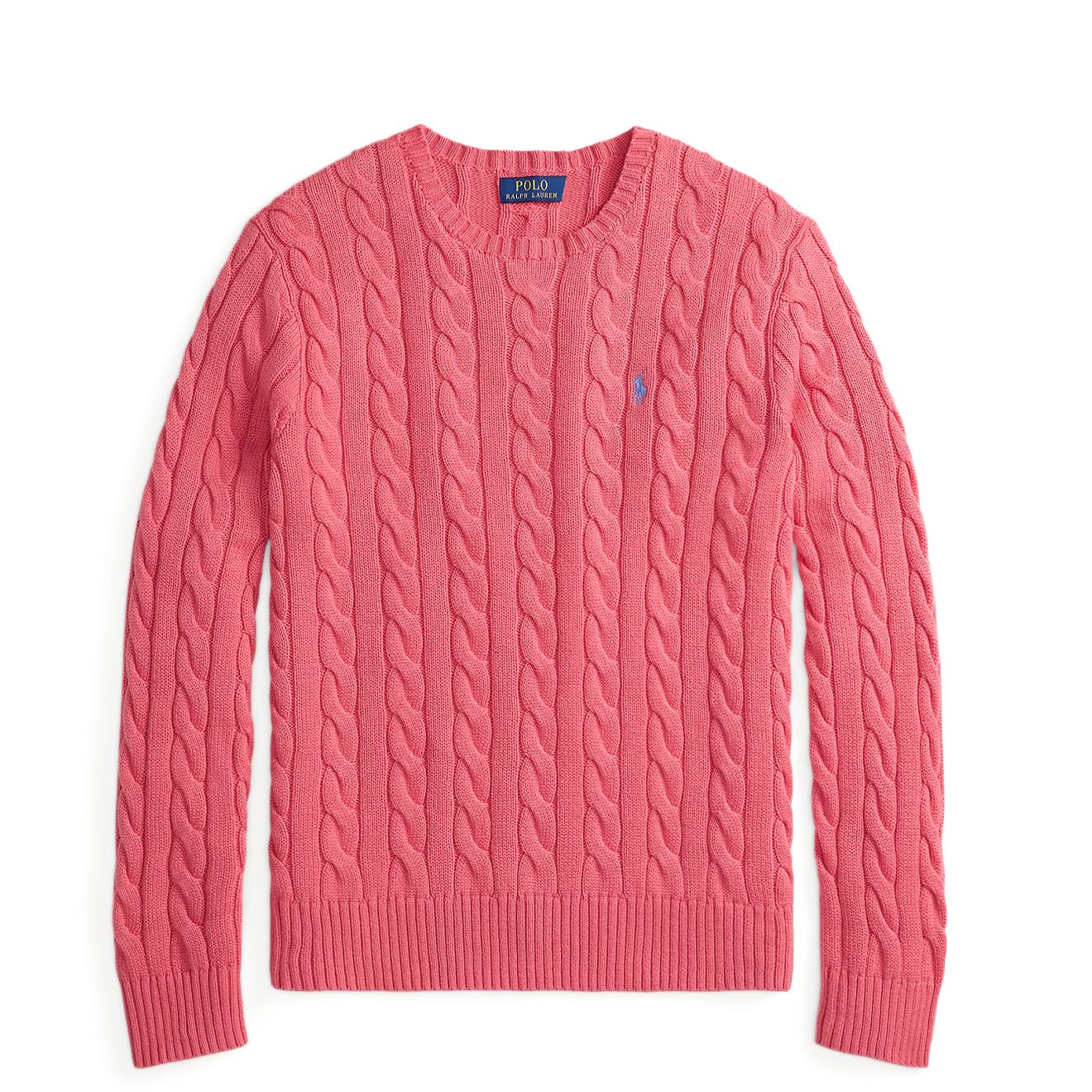 Polo Ralph Lauren Cable - Knit Cotton Jumper Pale Red