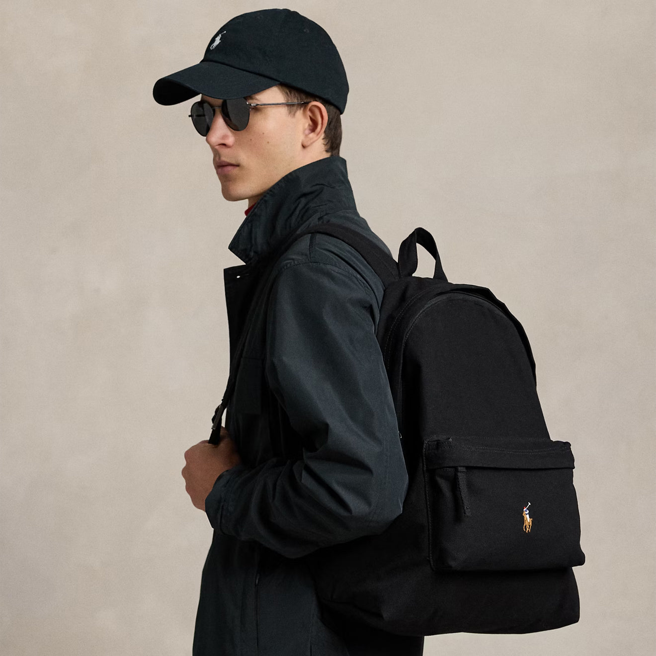 Polo Ralph Lauren Canvas Backpack Polo Black