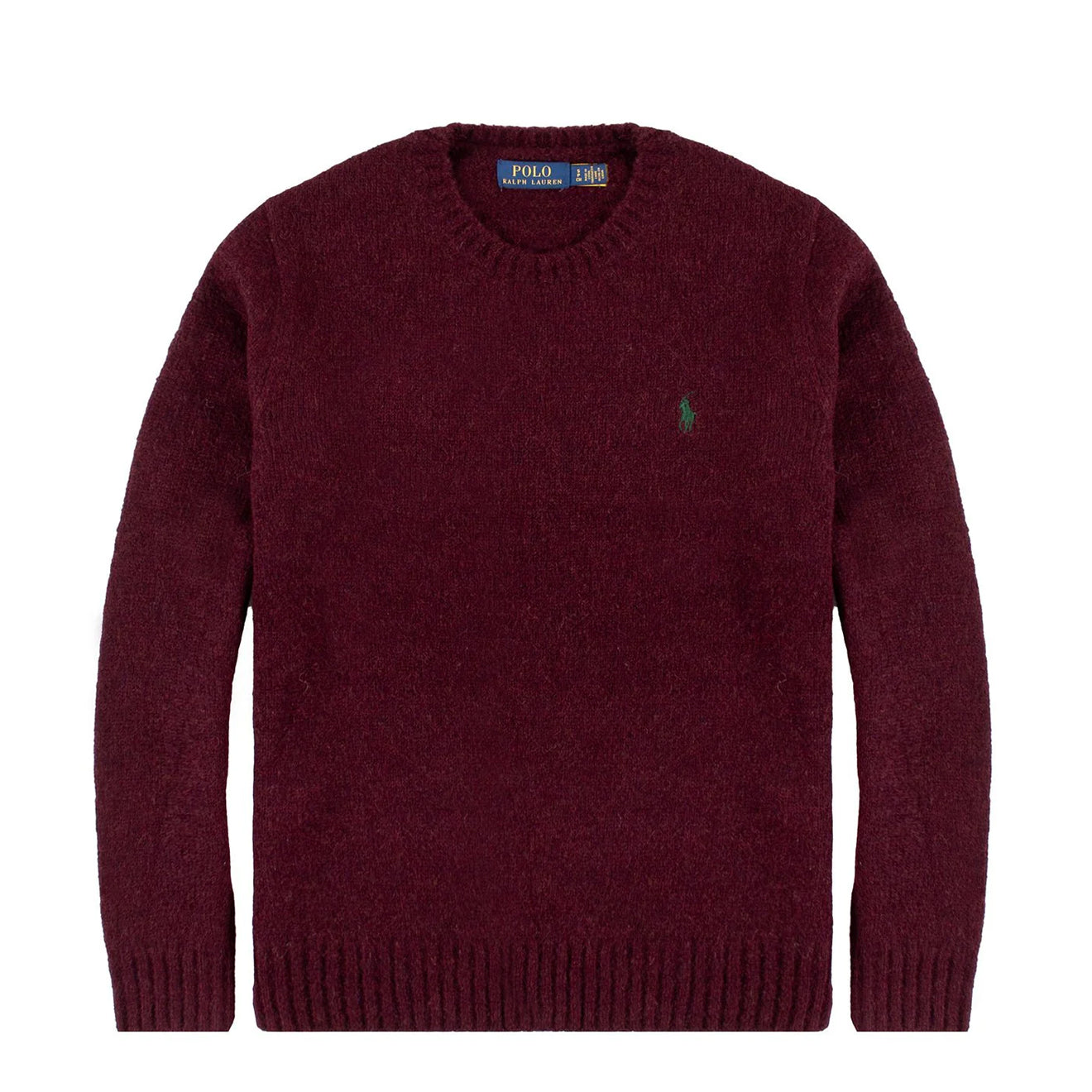 Polo Ralph Lauren Chunky Crew Knit Aged Wine Heather