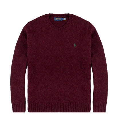 Polo Ralph Lauren Chunky Crew Knit Aged Wine Heather