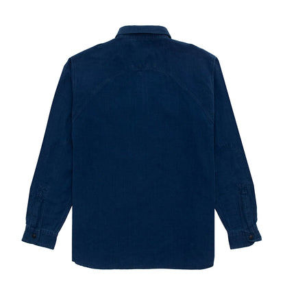 Polo Ralph Lauren Classic Fit Indigo Popover Workshirt Slub Indigo - The Sporting Lodge