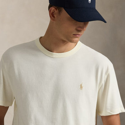 Polo Ralph Lauren Classic Fit Jersey Crewneck T-Shirt Clubhouse Cream - The Sporting Lodge