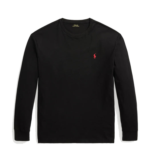 Polo Ralph Lauren Classic Fit Jersey LS T-Shirt Polo Black - The Sporting Lodge