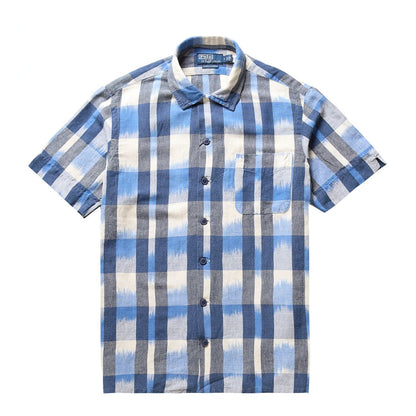 Polo Ralph Lauren Classic Fit Linen-Cotton Camp Shirt Indigo