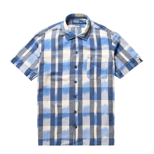 Polo Ralph Lauren Classic Fit Linen-Cotton Camp Shirt Indigo