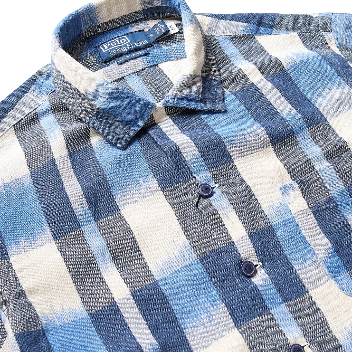 Polo Ralph Lauren Classic Fit Linen-Cotton Camp Shirt Indigo - The Sporting Lodge