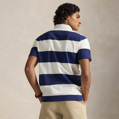 Polo Ralph Lauren Classic Fit S/S Rugby Shirt Dark Cobalt / Deckwash White