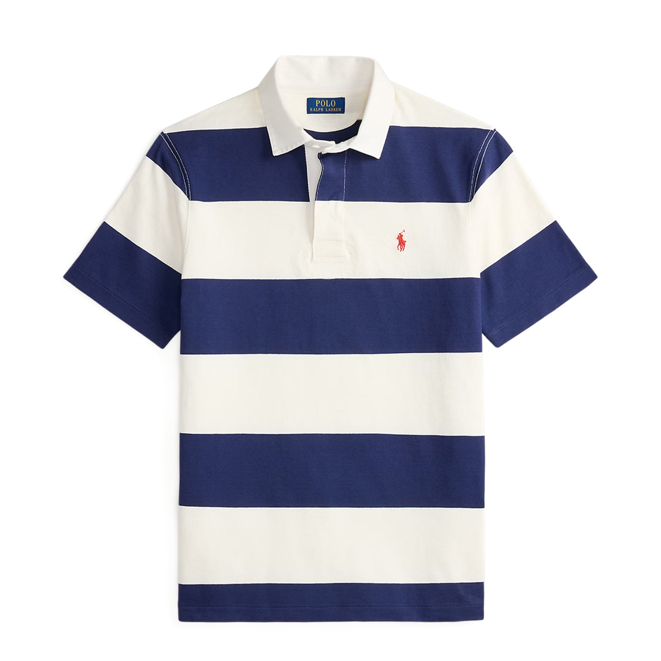Polo Ralph Lauren Classic Fit S/S Rugby Shirt Dark Cobalt / Deckwash White