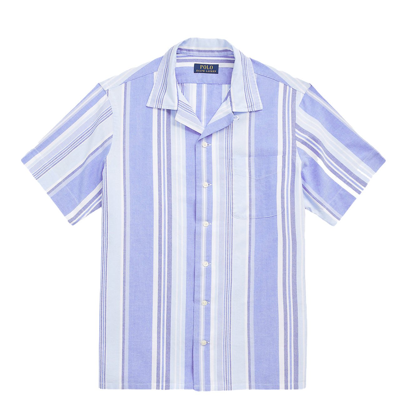 Polo Ralph Lauren Classic Fit Striped Oxford Camp Shirt Blue Multi