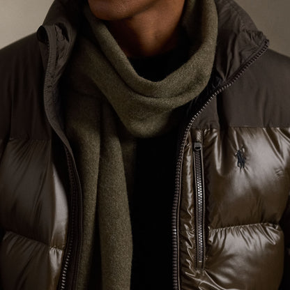 Polo Ralph Lauren Classic Reversible Wool Scarf Ranger Green / Polo Black