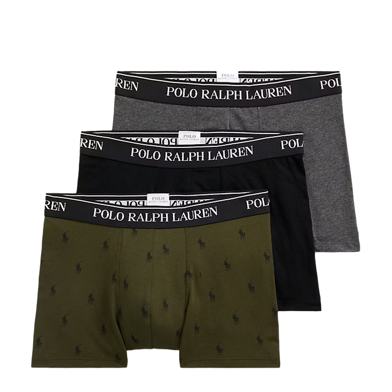 Polo Ralph Lauren Classic Trunk 3-Pack Black / Barclay Heather / Armadillo - The Sporting Lodge