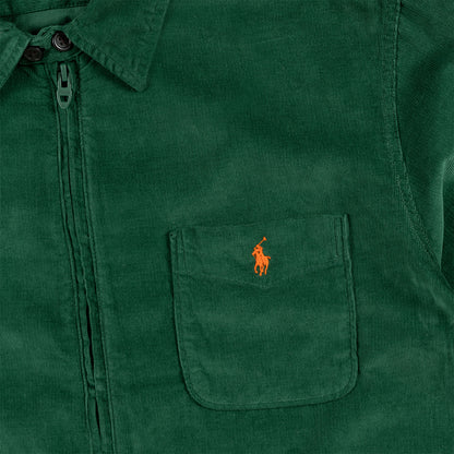 Polo Ralph Lauren Corduroy Full-Zip Overshirt Vintage Pine - The Sporting Lodge