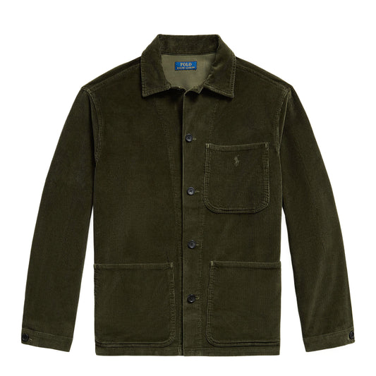Polo Ralph Lauren Corduroy Utility Overshirt Company Olive