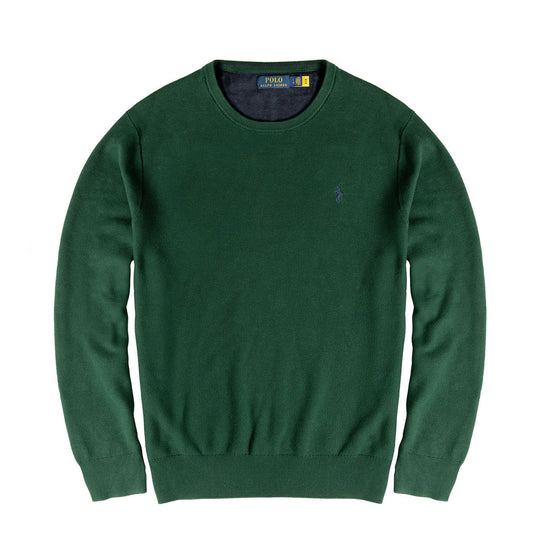 Polo Ralph Lauren Cotton Crewneck Jumper Moss Agate