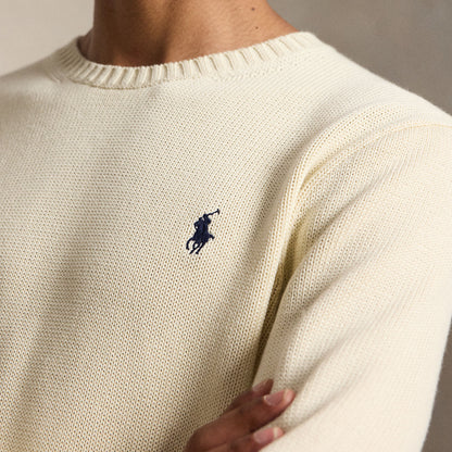 Polo Ralph Lauren Cotton Crewneck Sweater Andover Cream