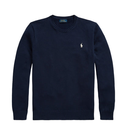 Polo Ralph Lauren Cotton Crewneck Sweater Hunter Navy