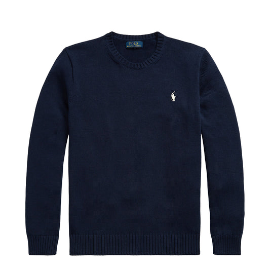 Polo Ralph Lauren Cotton Crewneck Sweater Hunter Navy