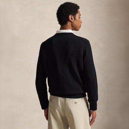 Polo Ralph Lauren Cotton Crewneck Sweater Polo Black