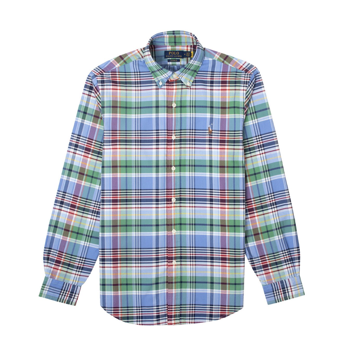 Polo Ralph Lauren Custom Fit Check L/S Shirt Blue / Green Multi