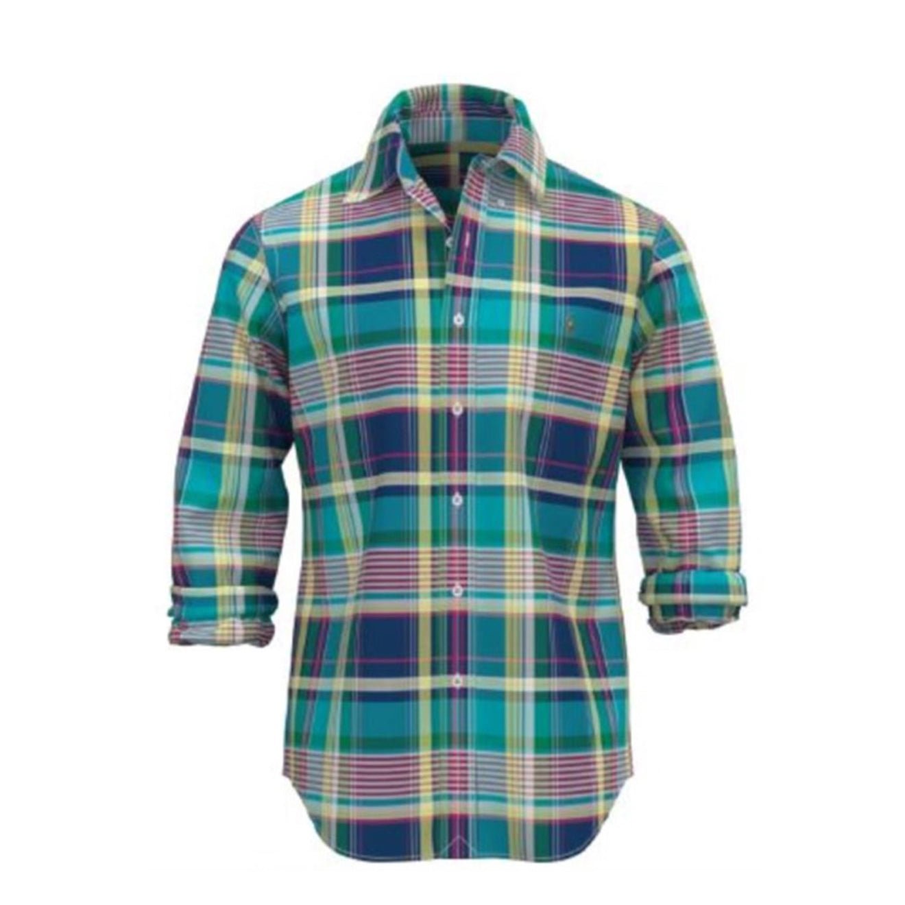 Polo Ralph Lauren Custom Fit Check Shirt Blue / Green Multi