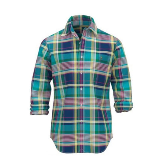 Polo Ralph Lauren Custom Fit Check Shirt Blue / Green Multi