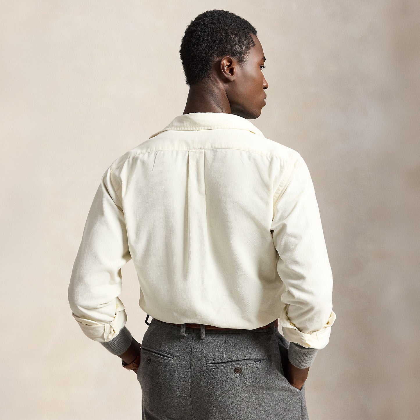 Polo Ralph Lauren Custom Fit Corduroy Shirt Clubhouse Cream