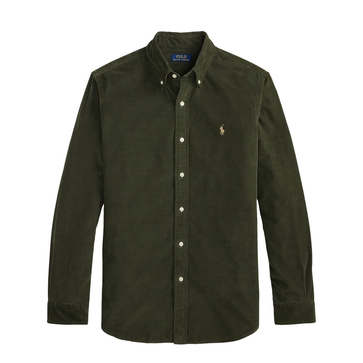 Polo Ralph Lauren Custom Fit Corduroy Shirt Company Olive W/Khaki Pp