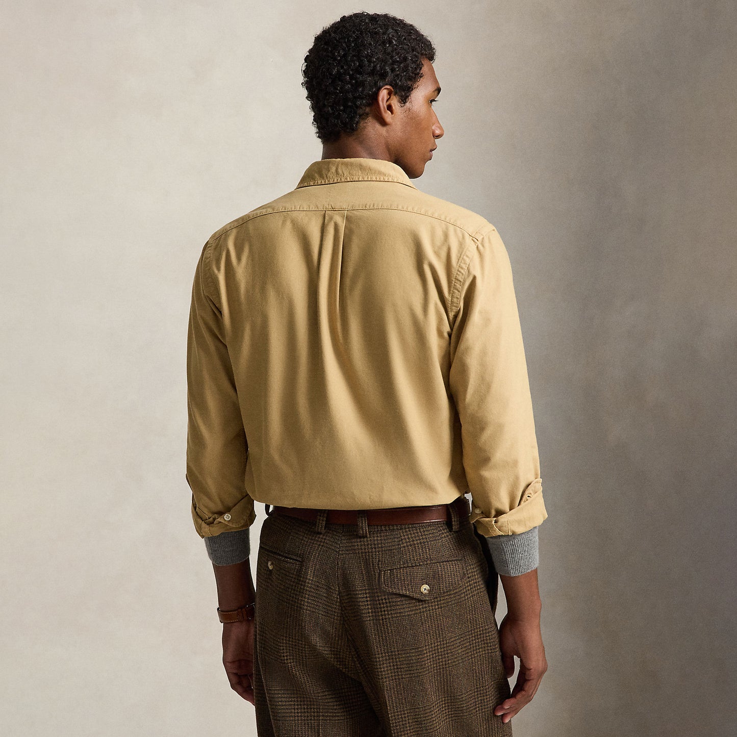 Polo Ralph Lauren Custom Fit Garment-Dyed Oxford Shirt Classic Camel