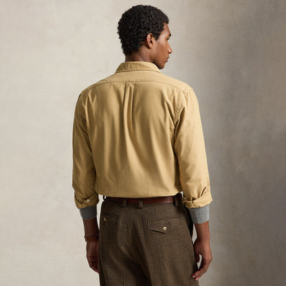 Polo Ralph Lauren Custom Fit Garment-Dyed Oxford Shirt Classic Camel