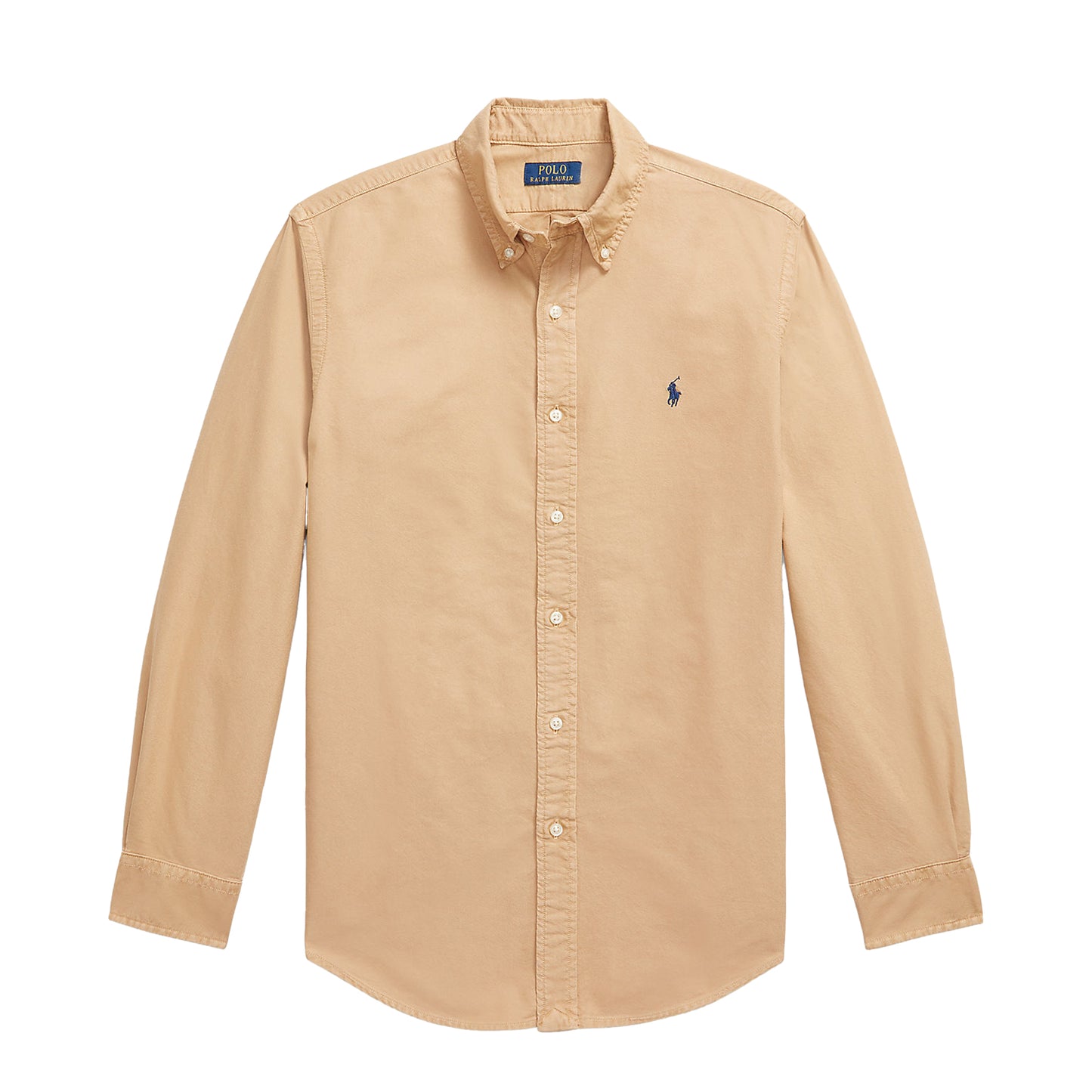 Polo Ralph Lauren Custom Fit Garment-Dyed Oxford Shirt Classic Camel