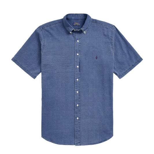 Polo Ralph Lauren Custom Fit Seersucker Shirt Dark Indigo