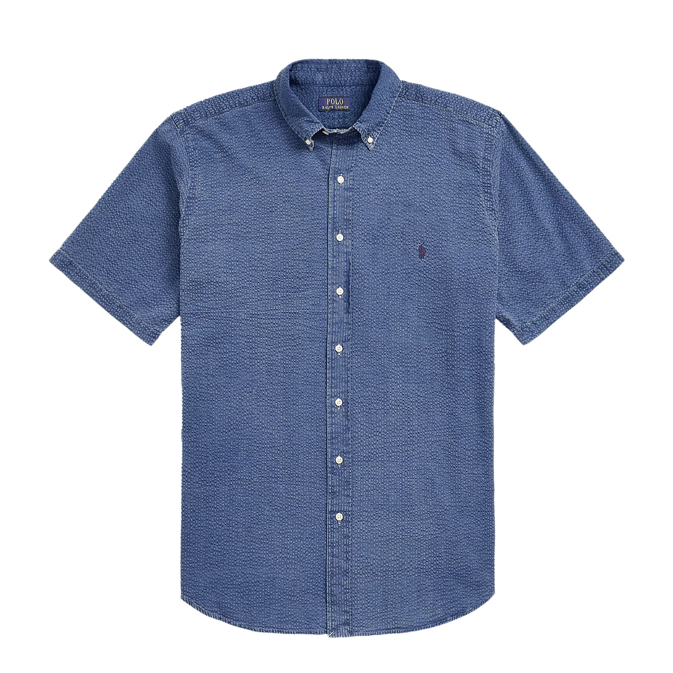 トップス POLO RALPH LAUREN INDIGO SEERSUCKER BD Polo Ralph Lauren Seersucker Short Sleeve Shirt Dark Indigo