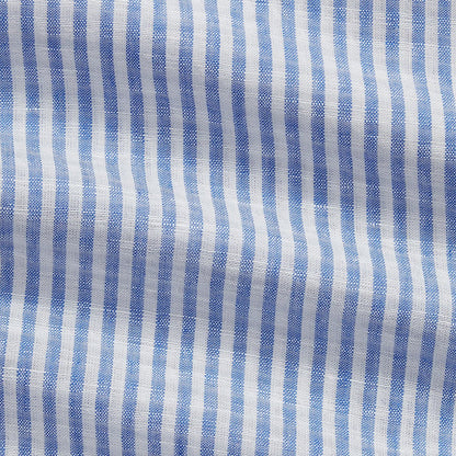 Polo Ralph Lauren Custom Fit Striped Seersucker Shirt Blue White