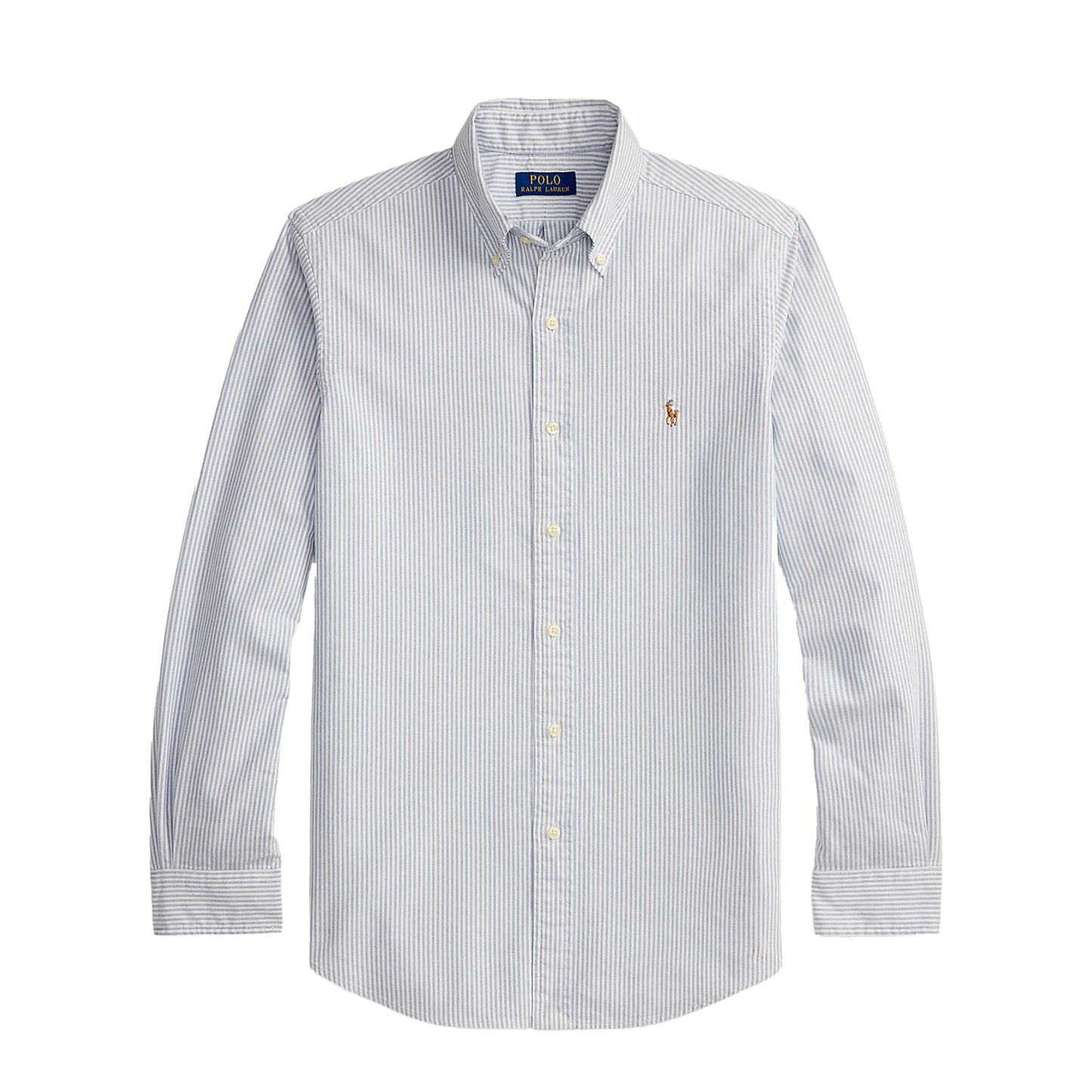 Polo Ralph Lauren Custom Fit Striped Oxford Shirt Navy White