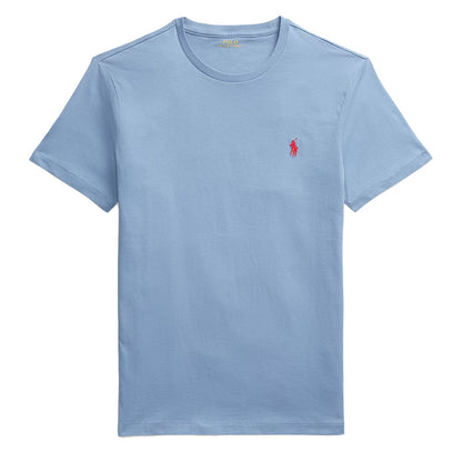 Polo Ralph Lauren Custom Slim Crewneck T-Shirt Campus Blue - The Sporting Lodge