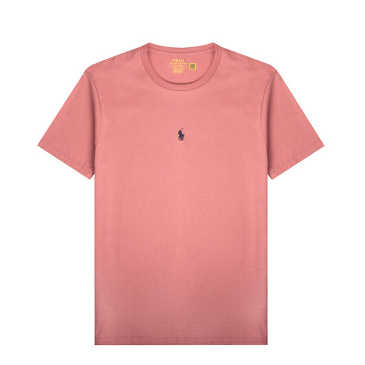 Polo Ralph Lauren Custom Slim Fit Centre Logo T-Shirt Desert Rose