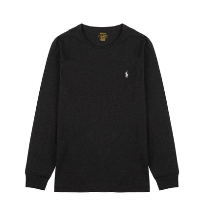 Polo Ralph Lauren Custom Slim Fit Cotton LS T-Shirt Black Heather