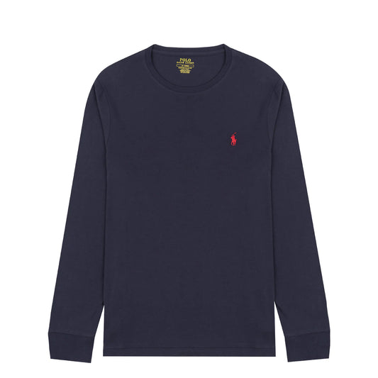Polo Ralph Lauren Custom Slim Fit Cotton LS T-Shirt Ink Navy