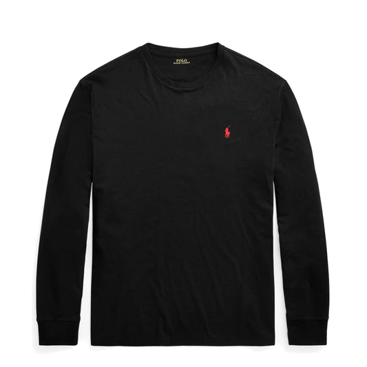 Polo Ralph Lauren Custom Slim Fit Cotton LS T-Shirt Polo Black