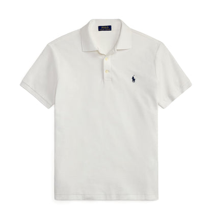 Polo Ralph Lauren Custom Slim Fit Honeycomb - Mesh Polo Shirt White