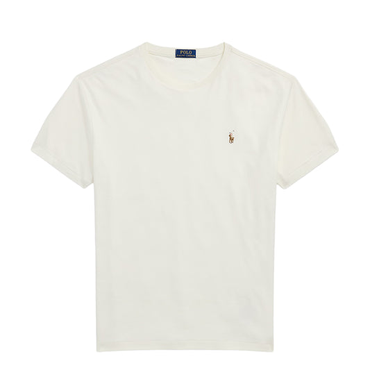Polo Ralph Lauren Custom Slim Fit Jersey Crewneck T-Shirt Antique Cream - The Sporting Lodge