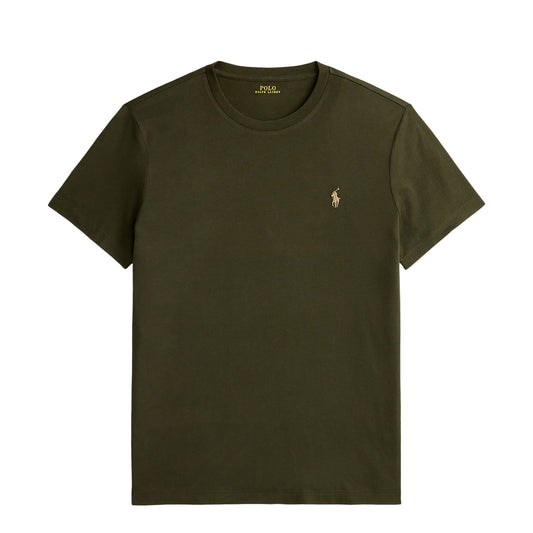 Polo Ralph Lauren Custom Slim Fit Jersey Crewneck T-Shirt Company Olive/C8526