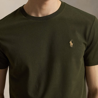 Polo Ralph Lauren Custom Slim Fit Jersey Crewneck T-Shirt Company Olive/C8526